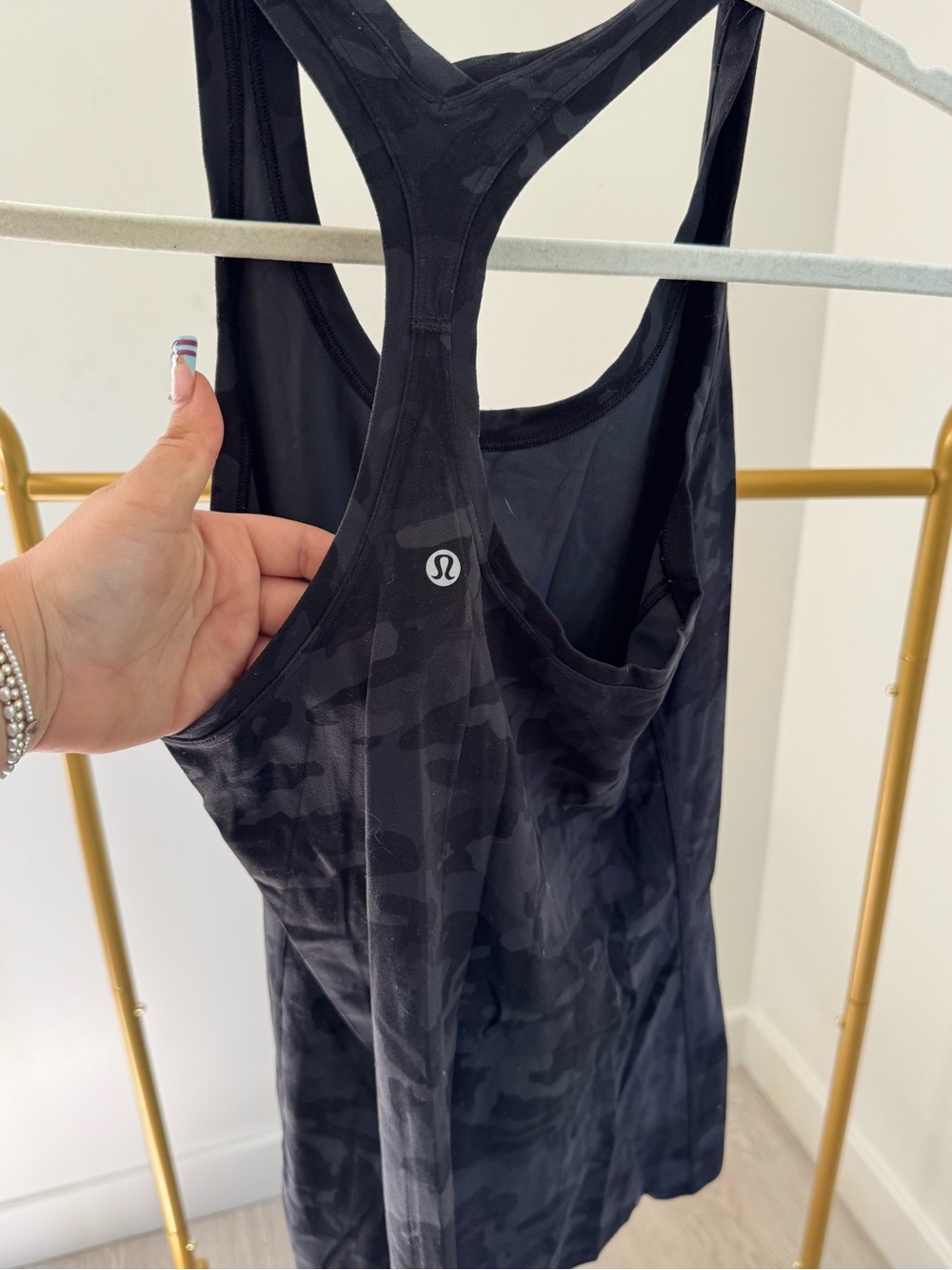Lululemon Black Camo Racerback Tank